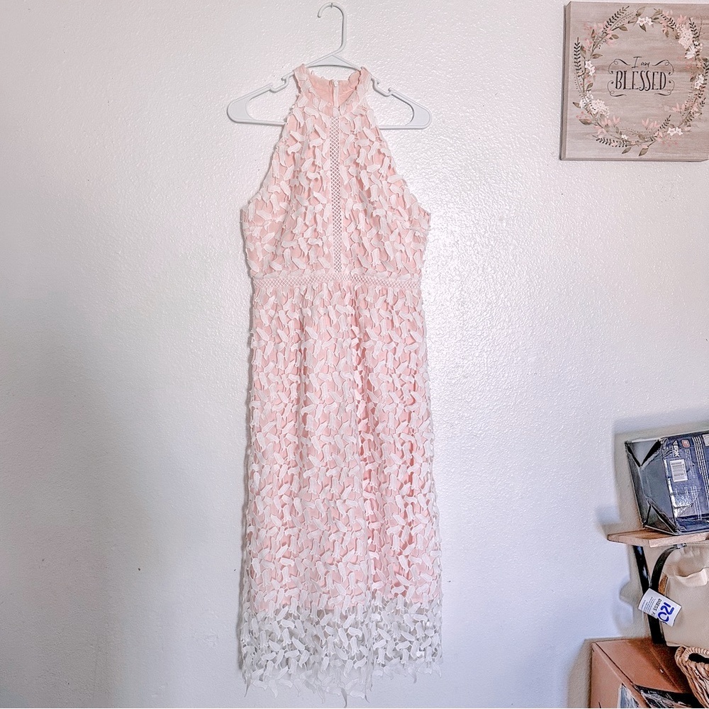 Halter neck cut out dress